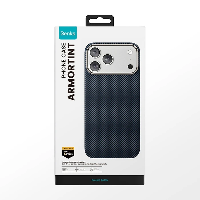 Benks Magnetic Armor Tint Kevlar 1000D Apple iPhone 17 Pro blue
