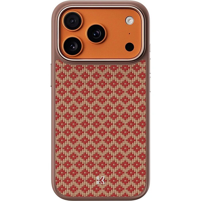 Benks Magnetic Armor Pro Armor Grid Kevlar Metal Frame 600D Apple iPhone 17 Pro orange