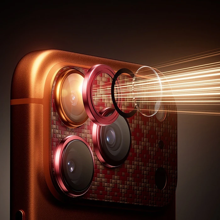 Benks Armor Warrior Lens Apple iPhone 17 Pro ArmorGrid orange
