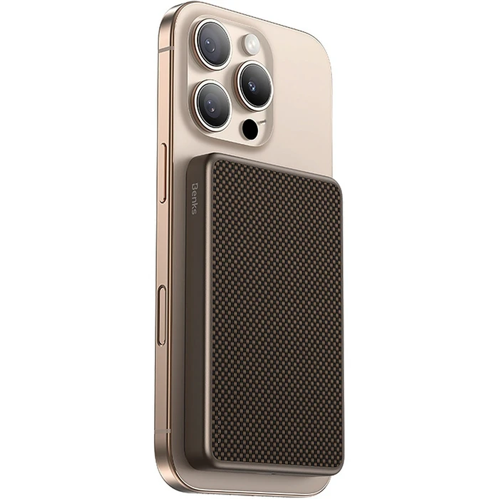 Benks MP17 Magnetic Power Bank 10000mAh USB-C Armor Tint Gold