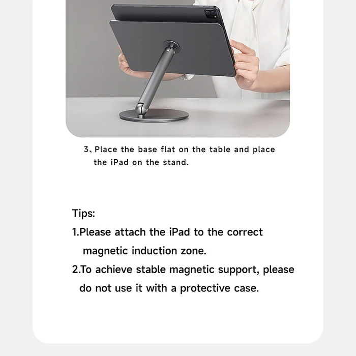 Benks L43 Infinity Pro Magnetic Desk Mount for iPad Pro 11" Dark Gray