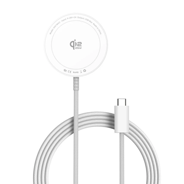 Tech-Protect A54 Magnetic MagSafe Wireless Charger 25W Qi2.2 White
