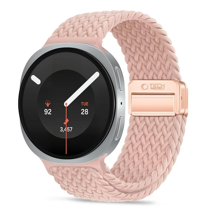 Tech-Protect Nylonmag Samsung Galaxy Watch 8 / 9 / Classic 40 / 44 / 46 mm Dusty Rose
