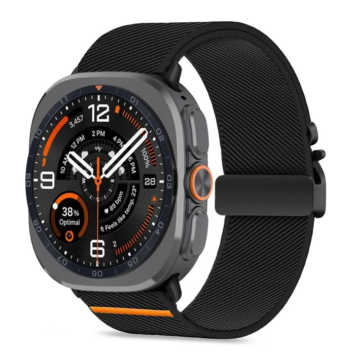 Tech-Protect Nylon Clasp Samsung Galaxy Watch Ultra 1 / 2 2024-2026 47 mm Black