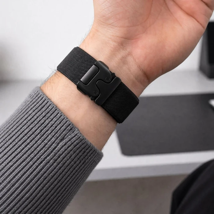 Tech-Protect Nylon Clasp Samsung Galaxy Watch Ultra 1 / 2 2024-2026 47 mm Black