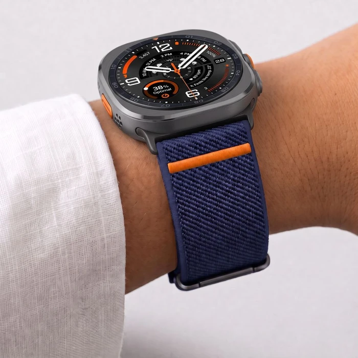Tech-Protect Nylon Clasp Samsung Galaxy Watch Ultra 1 / 2 2024-2026 47 mm Navy Blue