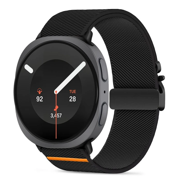 Tech-Protect Nylon Clasp Samsung Galaxy Watch 8 / 9 / Classic 40 / 44 / 46 mm Black