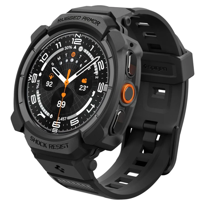 Spigen Rugged Armor Pro Samsung Galaxy Watch Ultra 2 2026 47 mm Matte Black