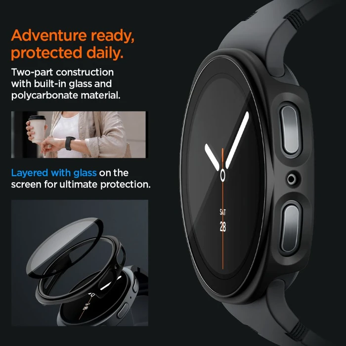 Spigen Thin Fit 360 Samsung Galaxy Watch 8 / 9 44 mm Black