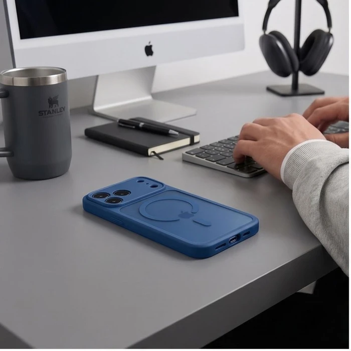 Tech-Protect BasicMag MagSafe Apple iPhone 17 Pro / 18 Pro Matte Deep Blue