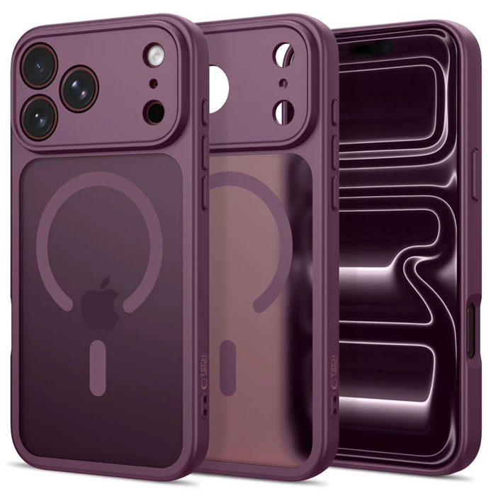 Tech-Protect BasicMag MagSafe Apple iPhone 17 Pro Max / 18 Pro Max Matte Dark Cherry