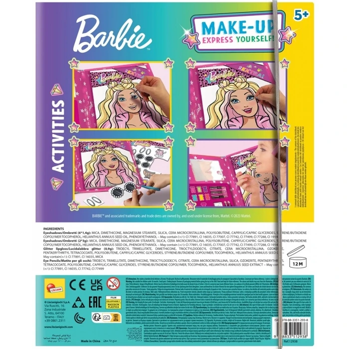 Παιχνίδι Κατασκευής Lisciani Barbie Sketch Book Make Up Goal