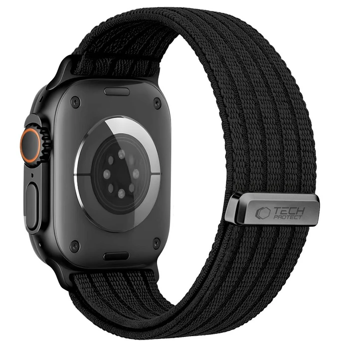 Tech-Protect Nylon Sport Apple Watch 8 / 9 / 10 / 11 / SE / Ultra 44/45/46/49mm Black