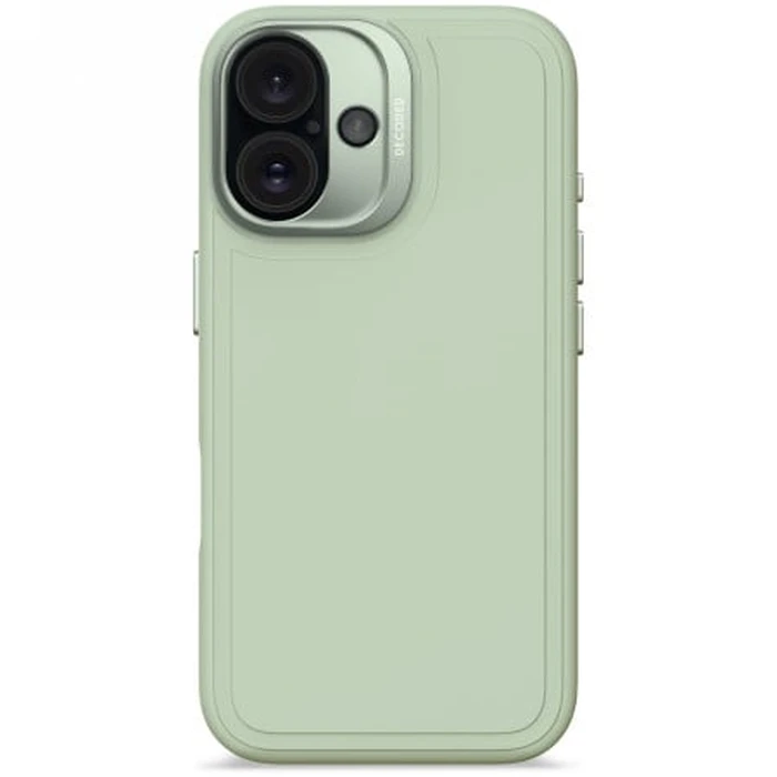 Decoded AntiMicrobial Silicone Stacks Backcover Apple iPhone 16 MagSafe (mist green)