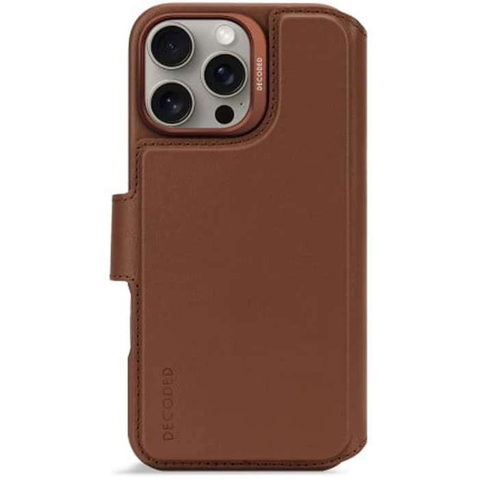Decoded Leather Detachable Wallet Apple iPhone 16 Pro Max MagSafe (tan)
