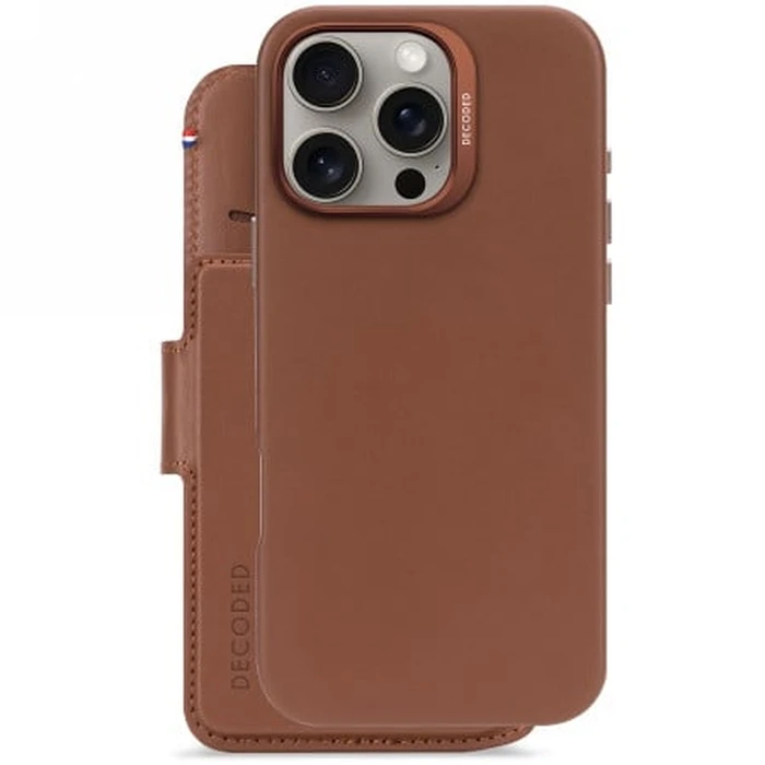 Decoded Leather Detachable Wallet Apple iPhone 16 Pro Max MagSafe (tan)