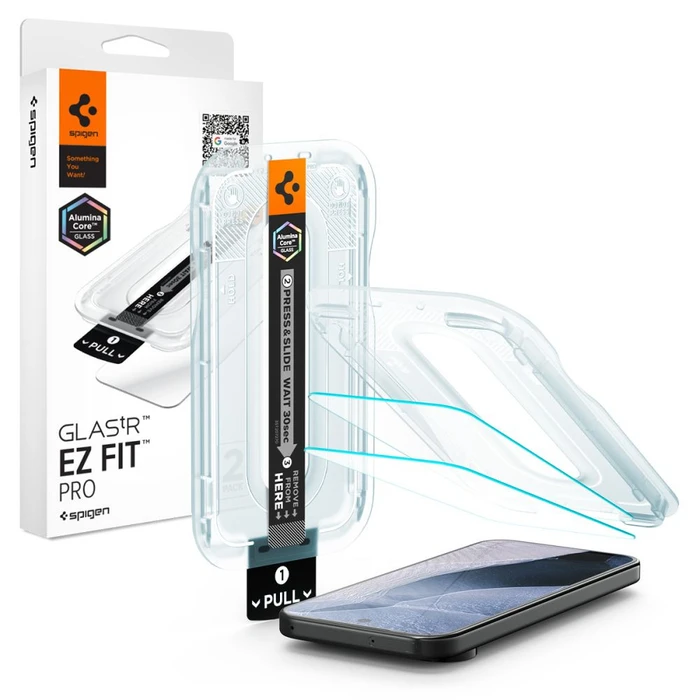 Spigen Glas.tr Ez Fit Pro AluminaCore Google Pixel 11 / 11 Pro Clear [2 PACK]