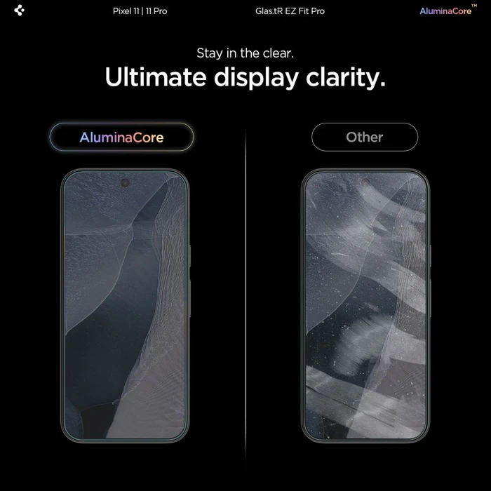 Spigen Glas.tr Ez Fit Pro AluminaCore Google Pixel 11 / 11 Pro Clear [2 PACK]
