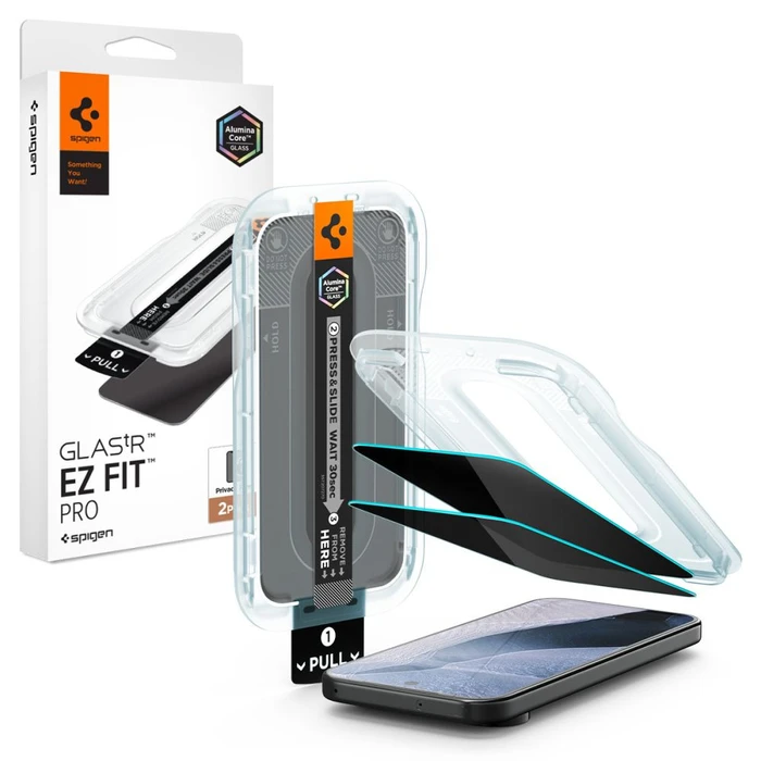 Spigen Glas.tr Ez Fit Pro AluminaCore Google Pixel 10 / 11 Privacy [2 PACK]