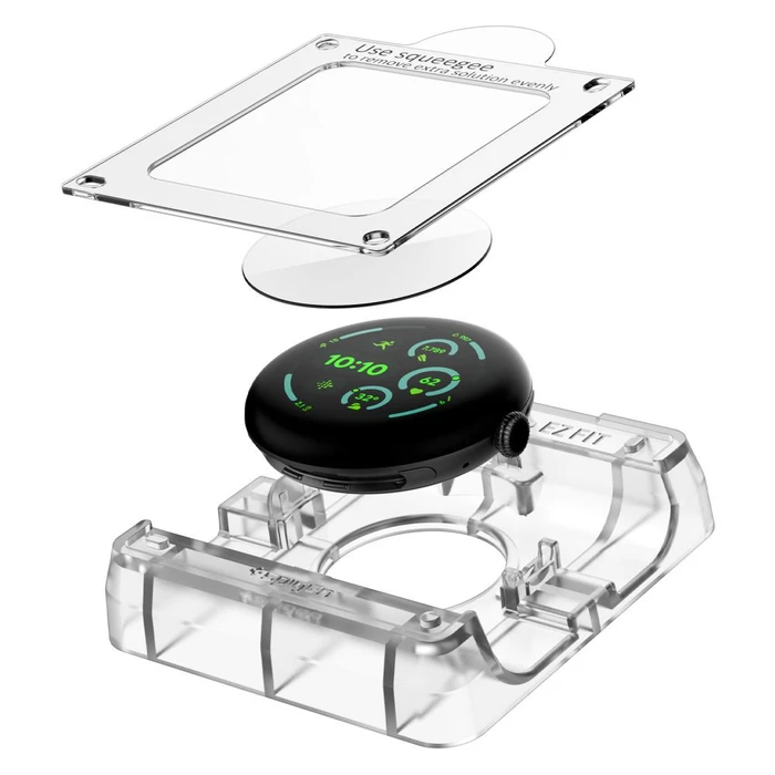 Spigen Elite Shield EZ Fit Google Pixel Watch 3 / 4 / 5 45mm Clear [2 PACK]