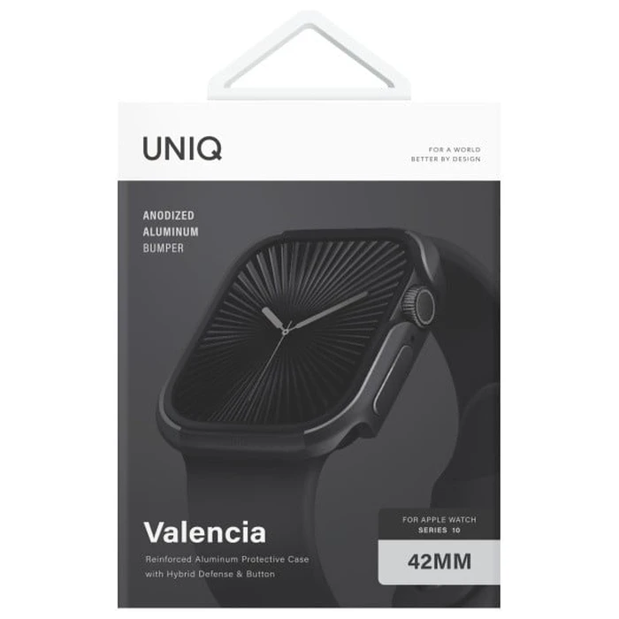 UNIQ Valencia Apple Watch Series 42mm midnight black