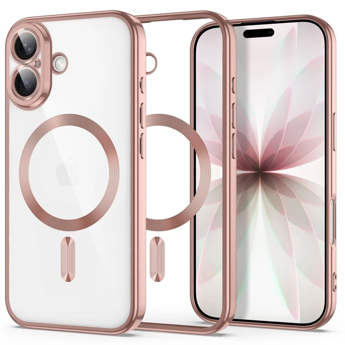 Tech-Protect Magflex MagSafe Apple iPhone 17 Shiny Rose Gold