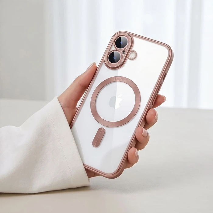Tech-Protect Magflex MagSafe Apple iPhone 17 Shiny Rose Gold