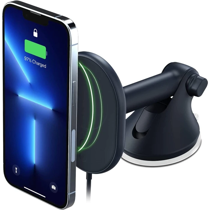 iOttie Velox Magnetic Wireless Charger Dash & Windshield Mount with 7.5W wireless charging