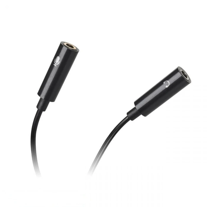 Cabletech Splitter 3.5mm to 2x 3.5mm Microphone Headphones M F White