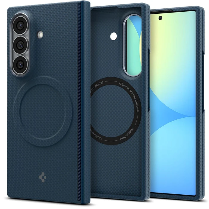 Spigen AirSkin Aramid MagSafe Samsung Galaxy Z Fold 8 Ultra Navy