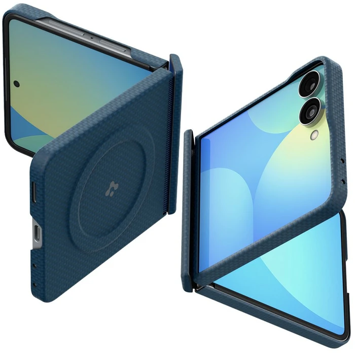 Spigen AirSkin Aramid MagSafe Samsung Galaxy Z Flip 8 Navy