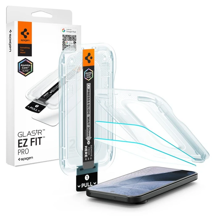 Spigen Glas.tr Ez Fit Pro AC Google Pixel 11 Pro XL Clear [2 PACK]