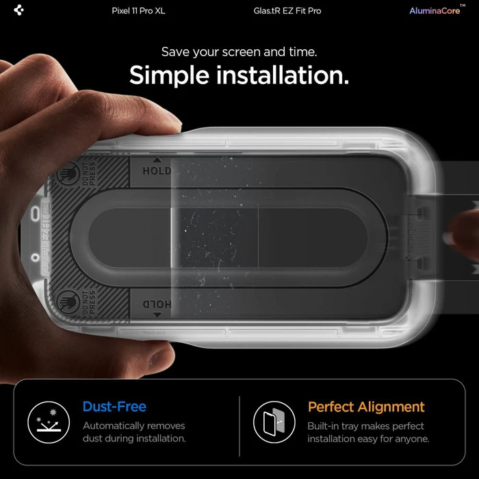 Spigen Glas.tr Ez Fit Pro AC Google Pixel 11 Pro XL Clear [2 PACK]