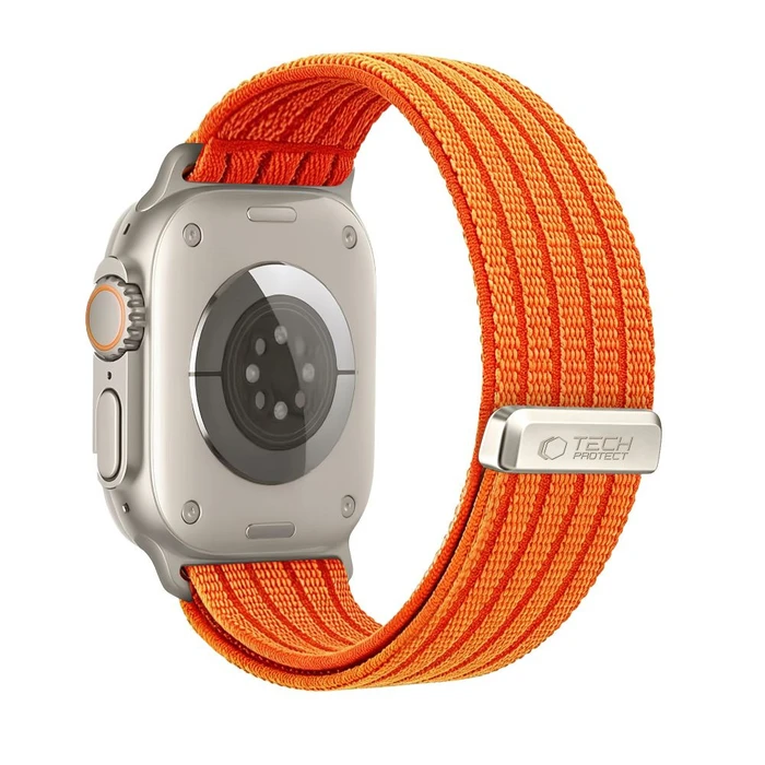Tech-Protect Nylon Sport Apple Watch 8 / 9 / 10 / 11 / SE / Ultra 44 / 45 / 46 / 49mm Orange