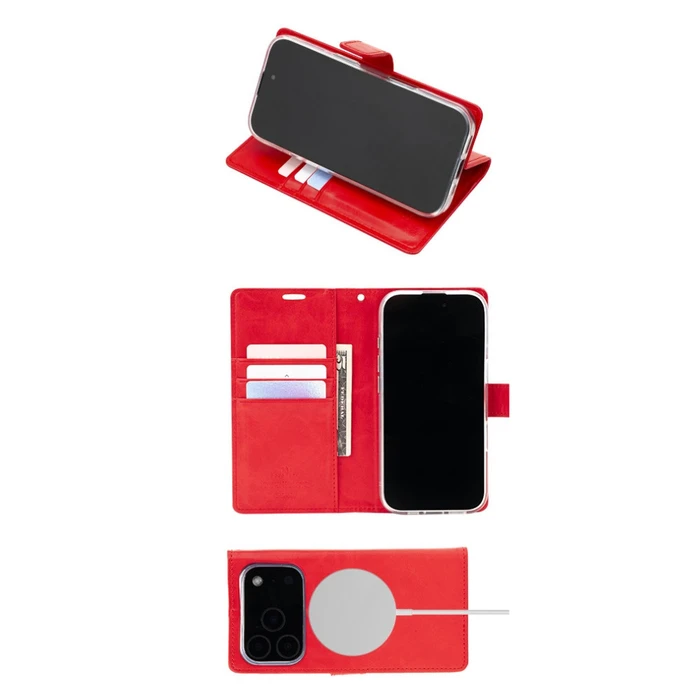 Mercury BlueMoon Diary MagSafe Apple iPhone 17 Pro / 18 Pro red