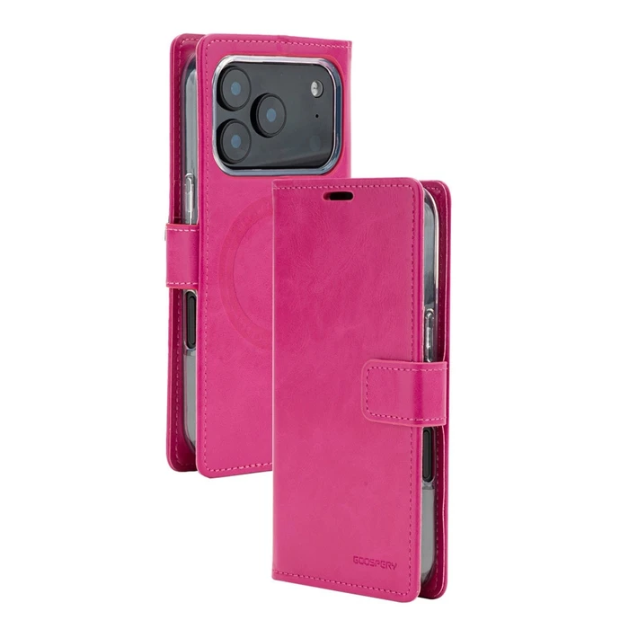 Mercury BlueMoon Diary MagSafe Apple iPhone 17 Pro / 18 Pro hotpink