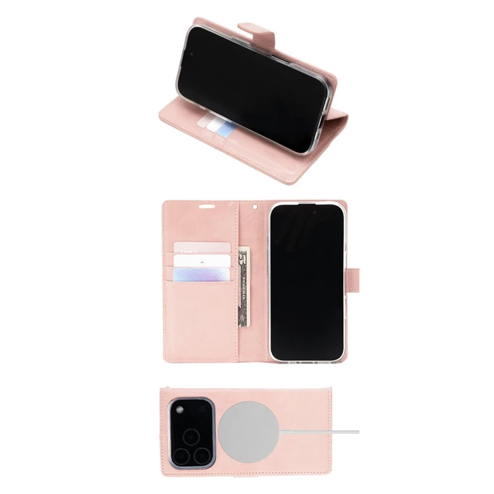 Mercury BlueMoon Diary MagSafe Apple iPhone 17 Pro / 18 Pro rose gold