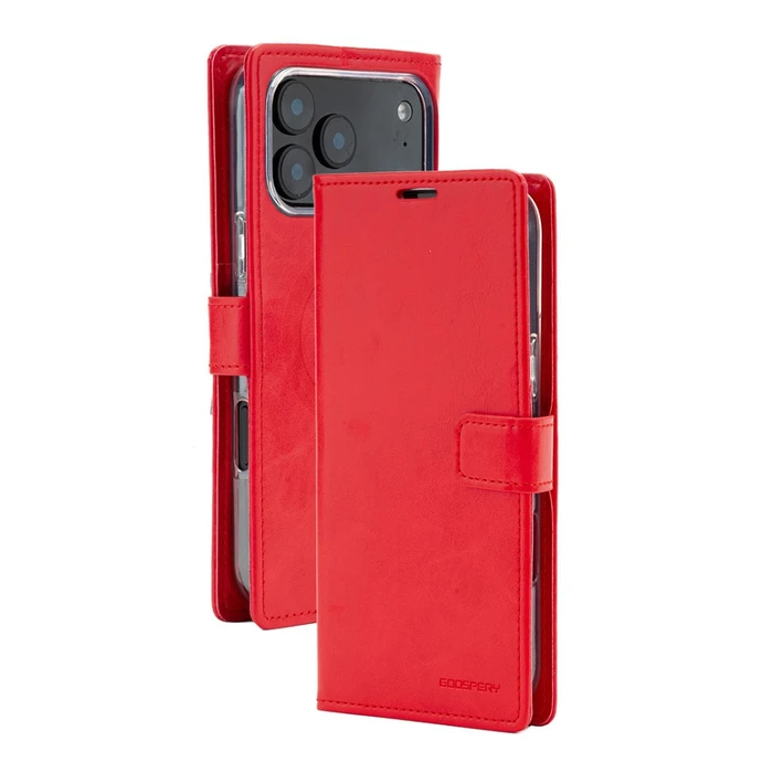 Mercury BlueMoon Diary MagSafe Apple iPhone 17 Pro Max / 18 Pro Max red