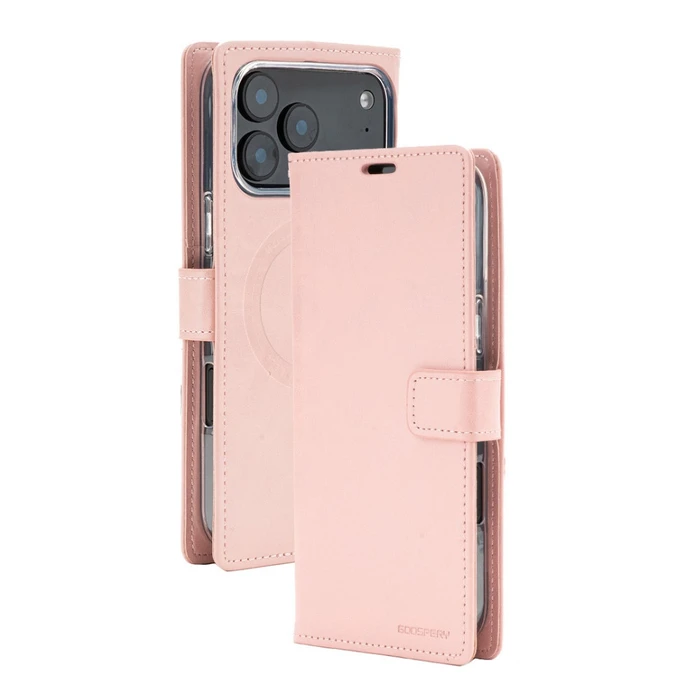 Mercury BlueMoon Diary MagSafe Apple iPhone 17 Pro Max / 18 Pro Max rose gold