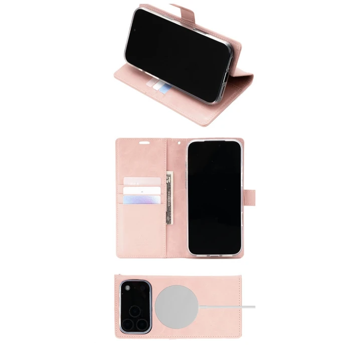 Mercury BlueMoon Diary MagSafe Apple iPhone 17 Pro Max / 18 Pro Max rose gold