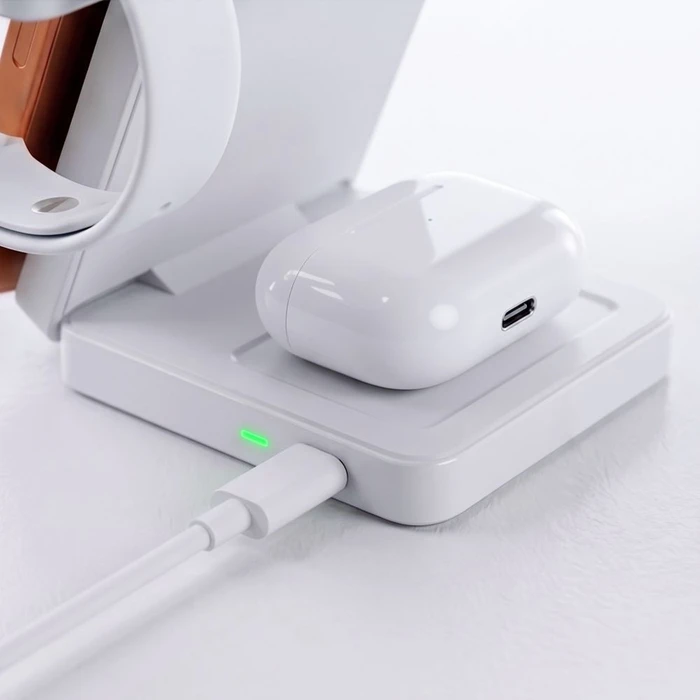 Tech-Protect A56 3in1 Magnetic MagSafe Wireless Charger 25W Qi2.2 White