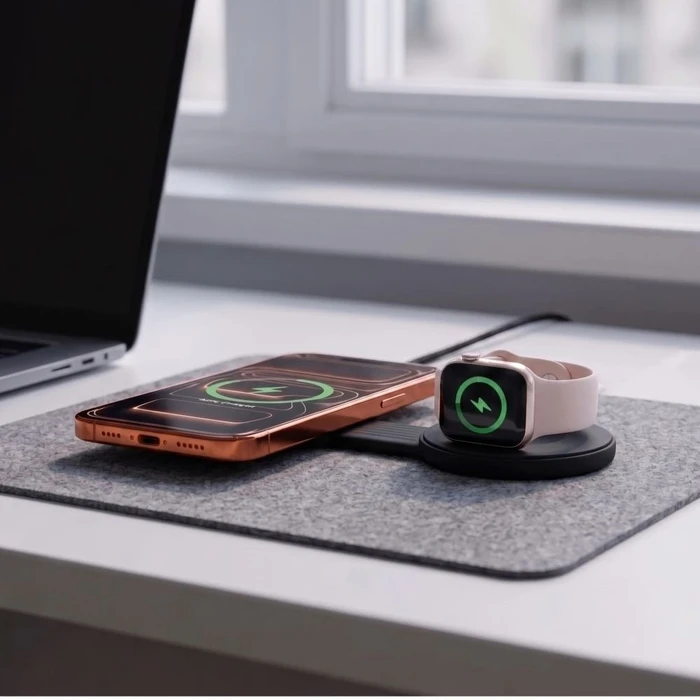 Tech-Protect A55 2in1 Magnetic MagSafe Wireless Charger 25W Qi2.2 Black