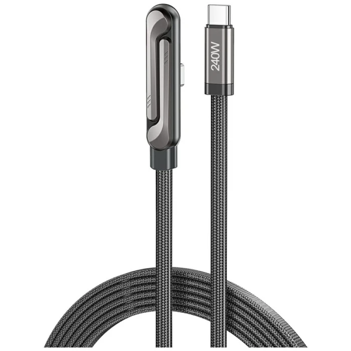AWEI CM-12C USB-C / USB-C Cable with Stand Black