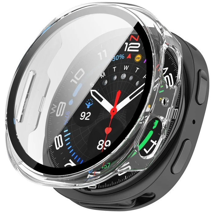 Tech-Protect Defense Samsung Galaxy Watch 8 / 9 44 mm Matte Black & Clear [2 PACK]