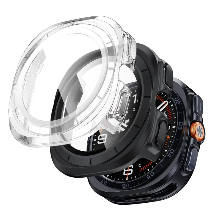 Tech-Protect Defense Samsung Galaxy Watch Ultra 2 2026 47 mm Matte Black & Clear [2 PACK]