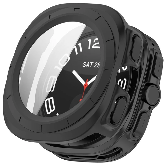 Tech-Protect Defense Samsung Galaxy Watch Ultra 2 2026 47 mm Matte Black & Clear [2 PACK]
