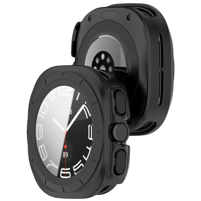 Tech-Protect Defense Samsung Galaxy Watch Ultra 2 2026 47 mm Matte Black & Clear [2 PACK]