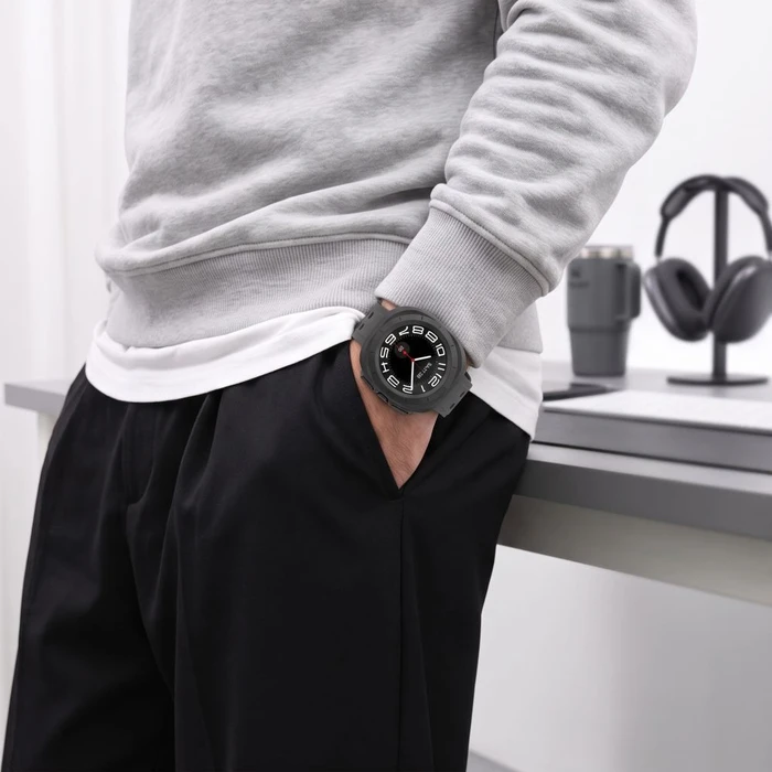 Tech-Protect Defense Samsung Galaxy Watch Ultra 2 2026 47 mm Matte Black & Clear [2 PACK]