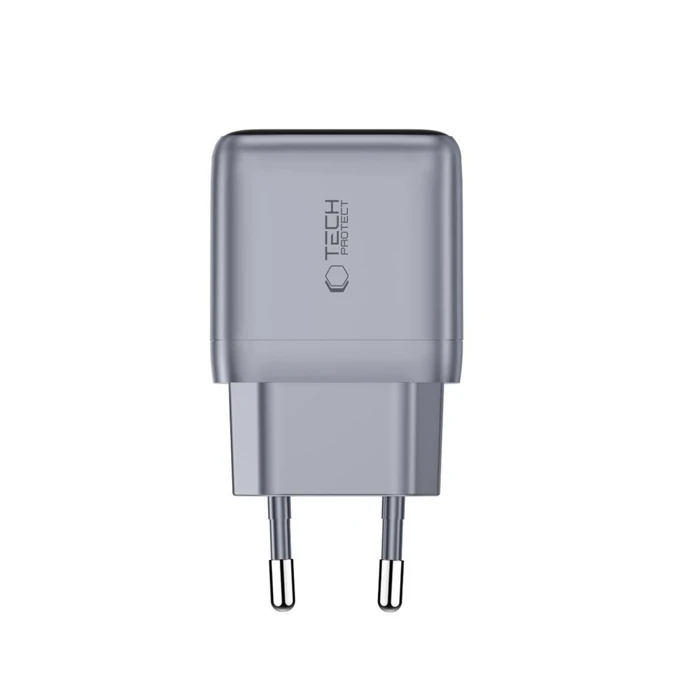 Tech-Protect PowerVision NC45W-GaN USB-C Network Charger PD 45W Dark Grey