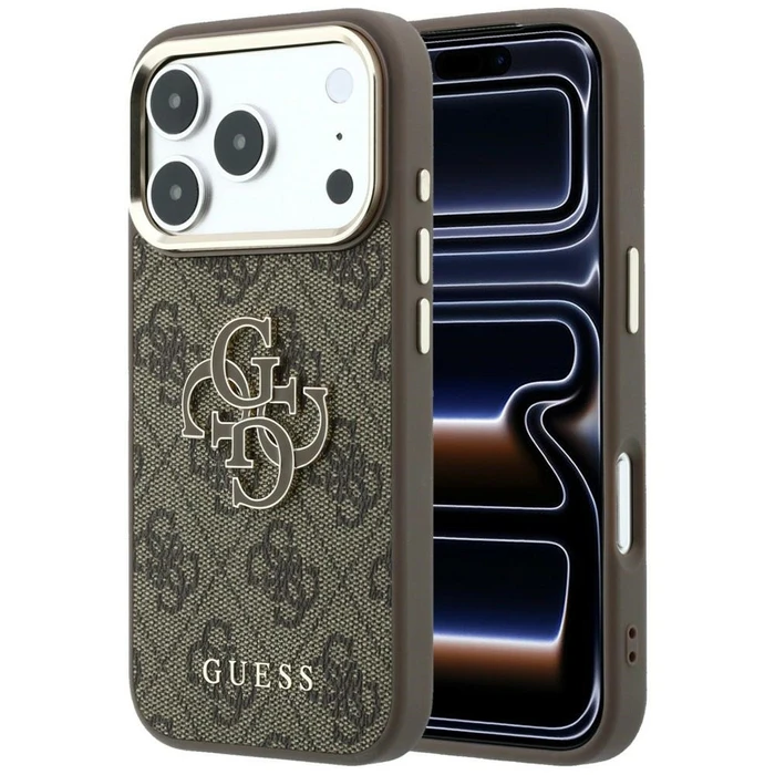 Guess 4G & Big Resin Logo Apple iPhone 18 Pro / 17 Pro brown
